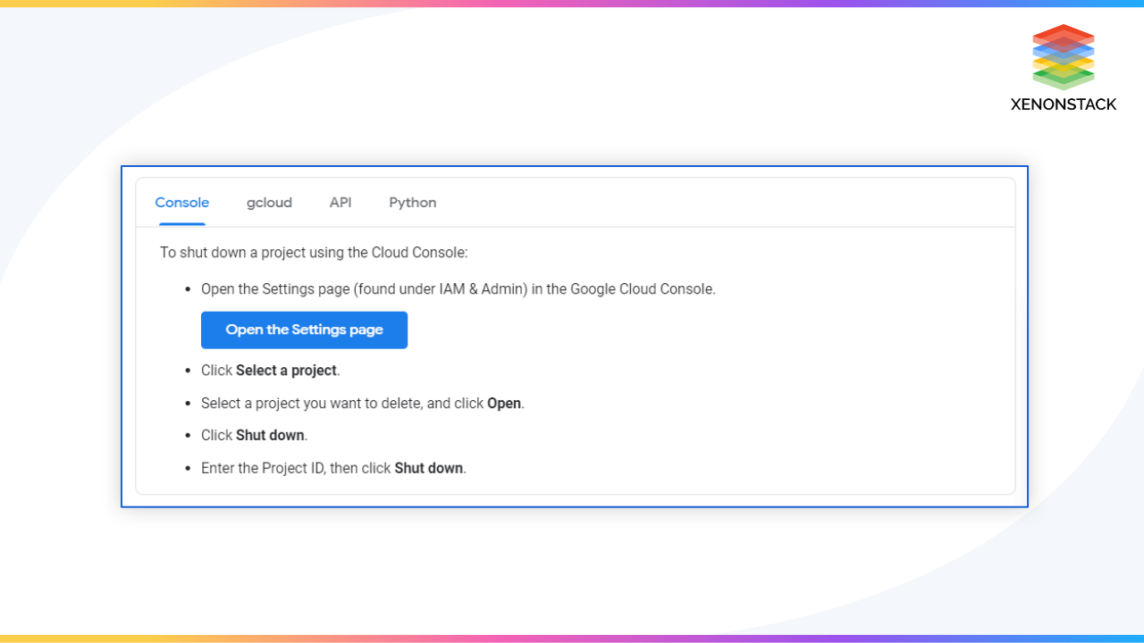 shutdown-a-gcp-project